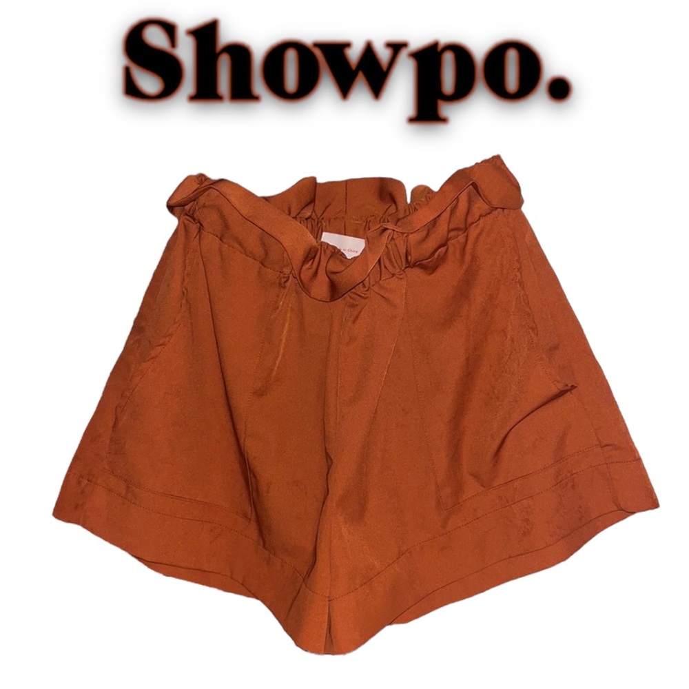 ShowPo. High Waisted Paperbag Wide Leg Shorts Women’s Size 6